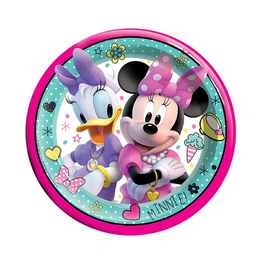 [P10.435/691] Plato 7 Minnie Mouse Rosa C/6