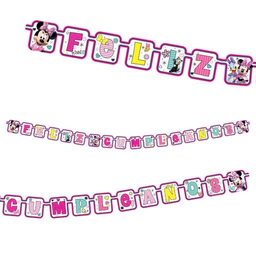 [P10.6017/691] Letrero Movil Minnie Mouse Rosa