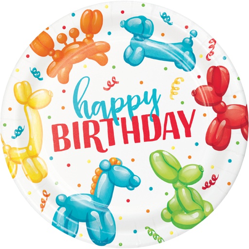 [20.350533] Plato 9 Party Animal Ballons C/8