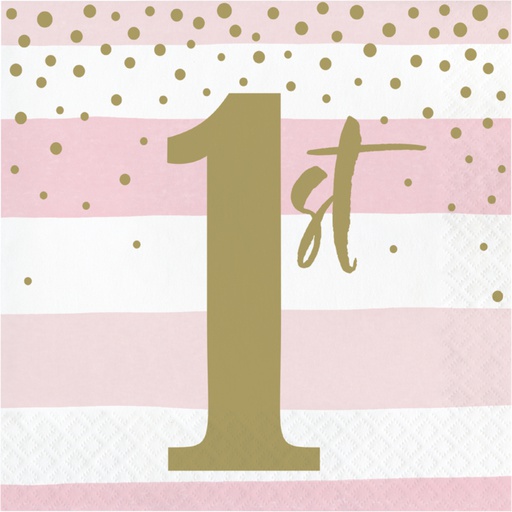 [20.346287] Serv. Gde 1 año Pink & Gold Celebrations C/16
