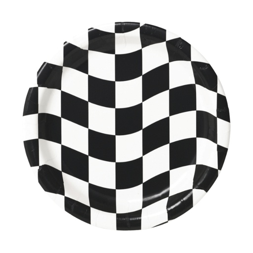 [20.419944] Plato 7 Black and White Check C/8