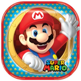 [P10.432/733] Plato 9 Lic Super Mario Bros C/6