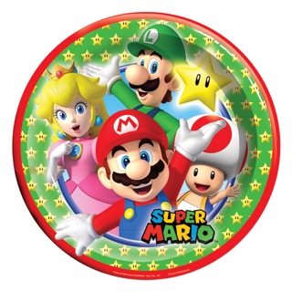 [P10.435/733] Plato 7 Lic Super Mario Bros C/6