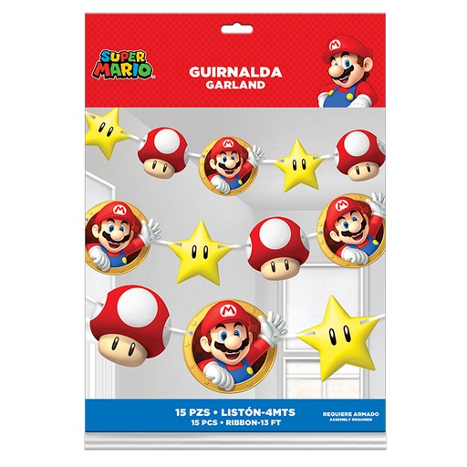 [P10.6085/733] Guirnalda Lic Super Mario Bros