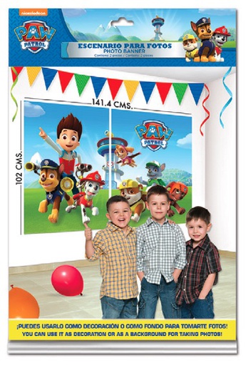 [P10.425/727] Photo Banner Paw Patrol Niño