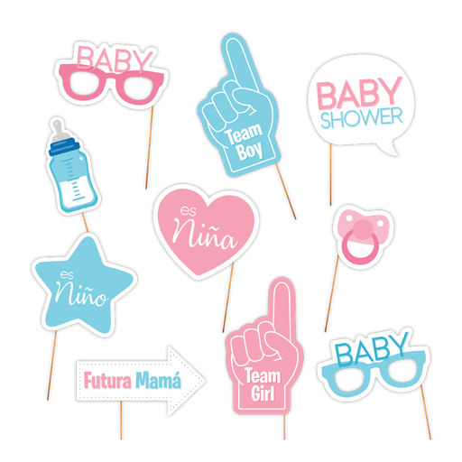 [50.5316/4] Photo Props Baby Shower C/10