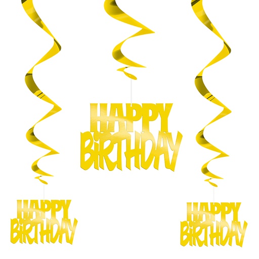 [P1.62941] Dizzy Dangler Happy Bday Dorado C/3