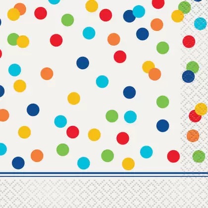 [P1.58251] Serv. Ch Rainbow Polka Dots C/16