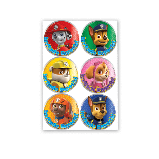 [P10.130/600] Distintivo Paw Patrol Niño C/24