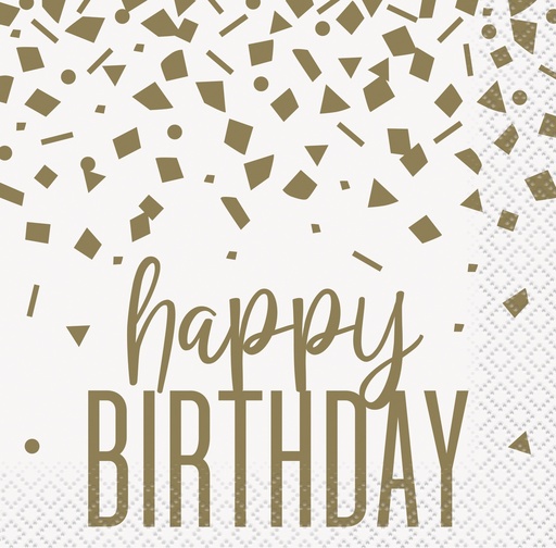 [P1.78431] Serv. Ch Gold Confetti Birthday C/16