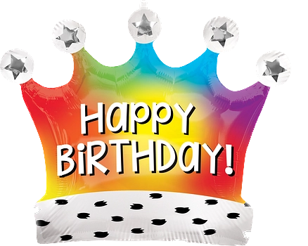 [CNV.SSH.41257/02] 16 Birthday Satin Rainbow Crown