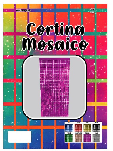 [50.PH101] Cortina Metálica Mosaico Fushia