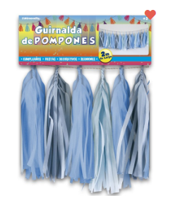 [50.5417/1] Guirnalda Pompones Azules