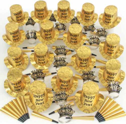 [300.812-100] 812-100 Gold Midnight Party Kit for 100