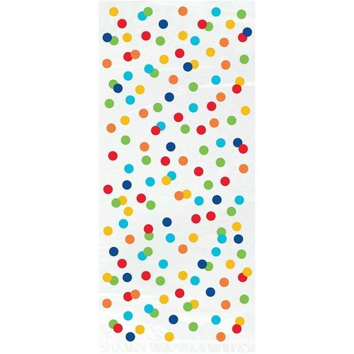 [P1.58257] Bolsa Celofan Rainbow Polka Dots C/20