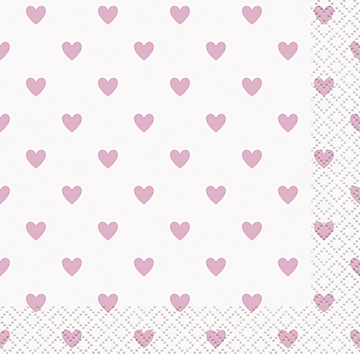 [P1.73361] Serv. Ch Pink Hearts Baby Shower C/16
