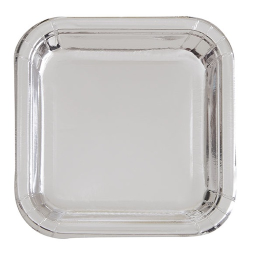 [P1.32324] Plato 7 Sq Foil Plata C/8