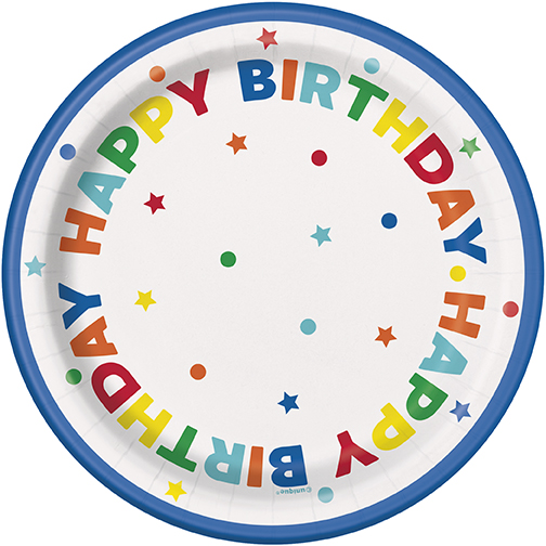 [P1.22544] Plato 7 Dots & Star Birthday C/8