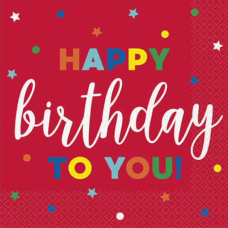 [P1.22542] Serv. Gde Dots & Star Birthday C/16