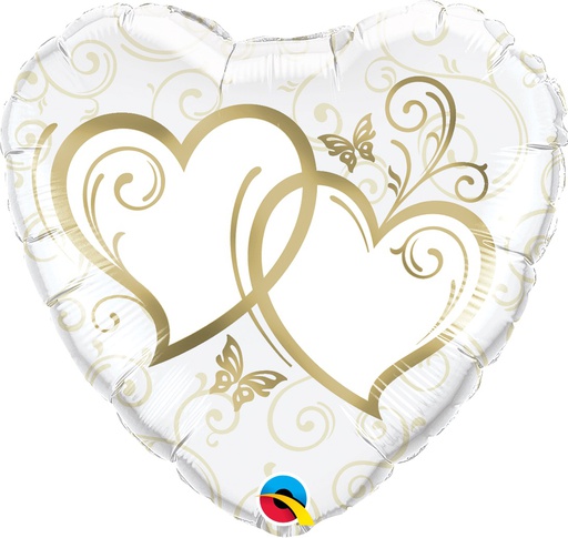 [QTX.18.15666] 02 Corazones Entrelazados Dorado