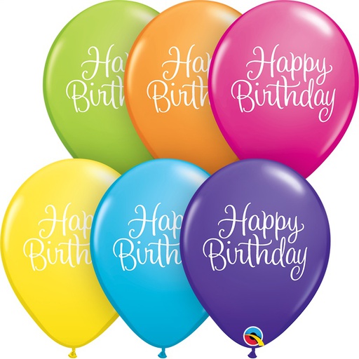 [LTX.11552] Látex 11" Cumpleaños Escritura Clásica