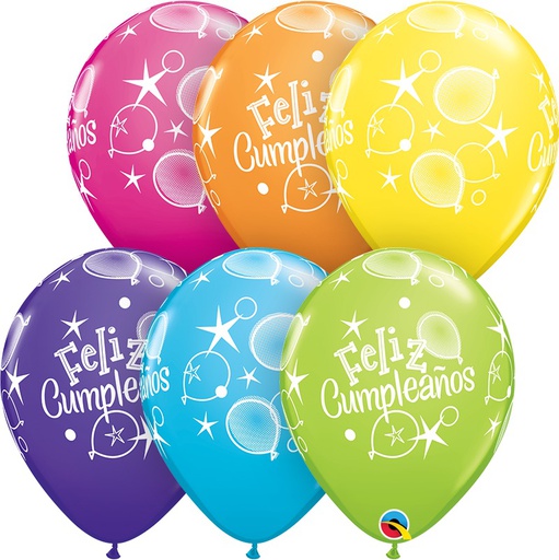 [LTX.42948] Látex 11" Feliz Cumple Globos