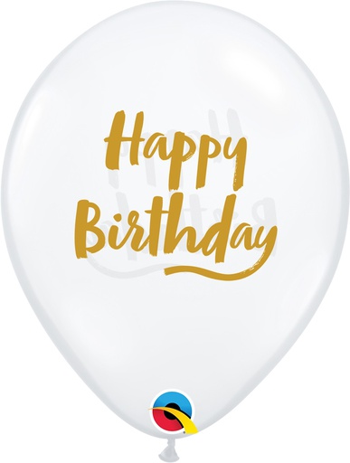 [LTX.80002] Látex 11" Diamante Transp Bday Pincel