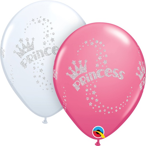 [LTX.90395] Látex 11" Blanco/Rosa Princess