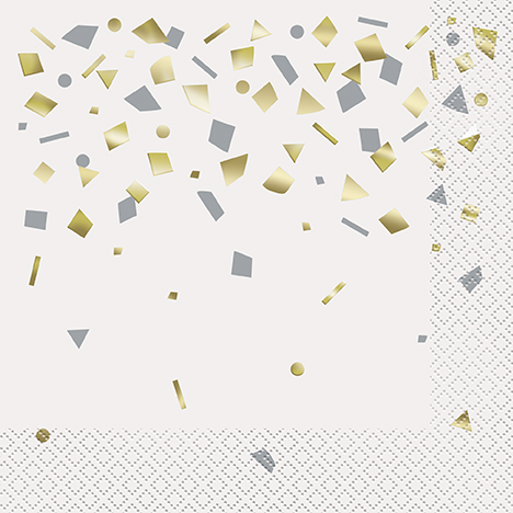 [P1.73992] Serv. Gde Gold Confetti Celebration C/20