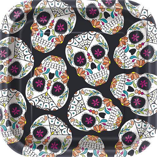 [P1.77064] Plato 7 Skull Day Dead C/10