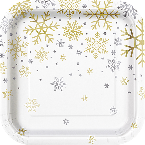 [P1.77124] Plato 7 Foil Silver & Gold Snowflake C/8