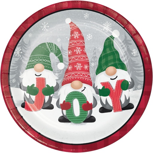 [20.359497] Plato 9" Holiday Gnomes C 8