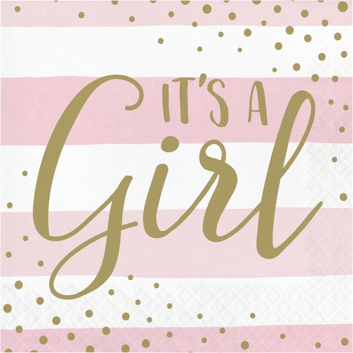 [20.346286] Serv. Gde It's A Girl Pink & Gold Celebration