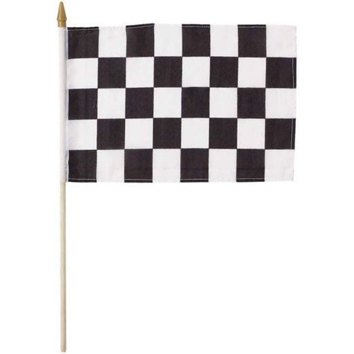 [20.040202] Bandera Plastica Black and White Check