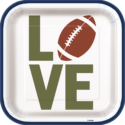[P1.40674] Plato 7 Sq Tailgate Football C/8