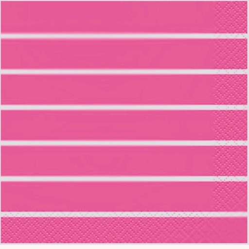 [P1.35531] Serv. Ch Striped Hot Pink C/16
