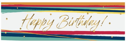 69 Banner Birthday Stripes