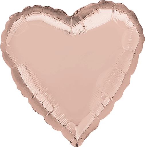 [CNV.S.Corazon.36186/02] 05 Corazon Metálico Rose Gold 18"