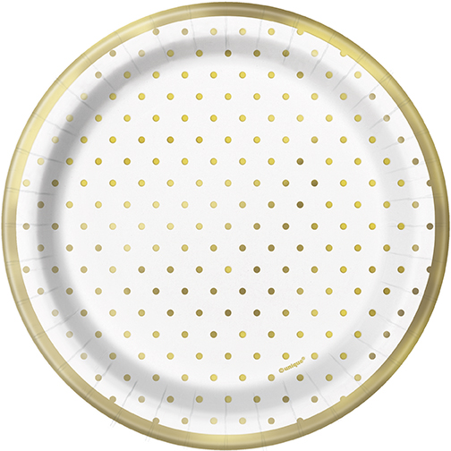 [P1.72574] Plato 7 Foil Elegant Gold Dots C/8