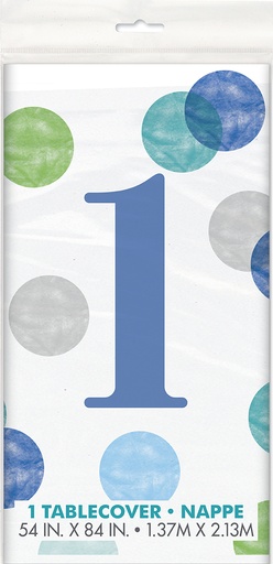 [P1.73303] Mantel Blue Dots 1st Bday