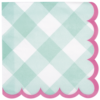 [P1.25532] Serv. Gde Pastel Gingham C/16