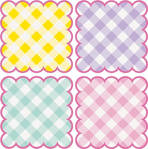 [P1.25536] Placemats Pastel Gingham C/8