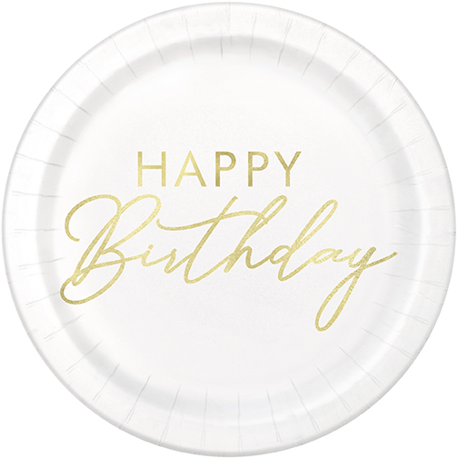 [P1.40294] Plato 7 Foil Gold Happy Birthday