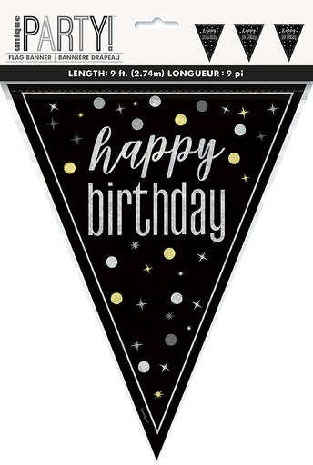 [P1.81947] Plastic Flag Birthday Glitz