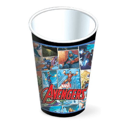 [P10.420/837] Vaso 9oz Avengers Assemble C/6