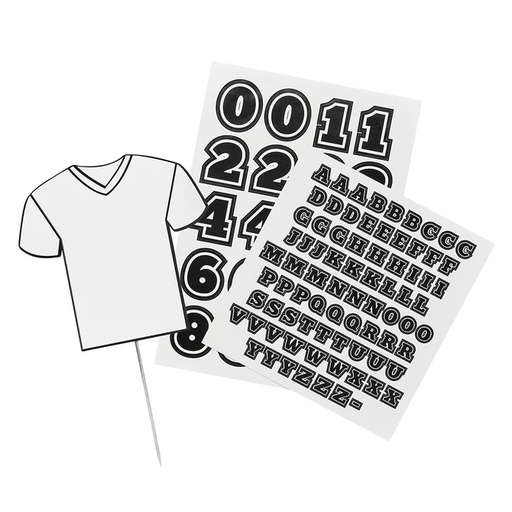 [P2.HBFB105] Cake Topper football shirt w/sticker