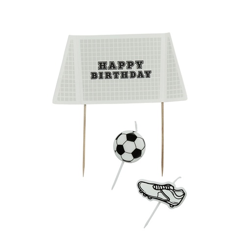 [P2.HBFB107] Cake Topper goal cake topper & candle set