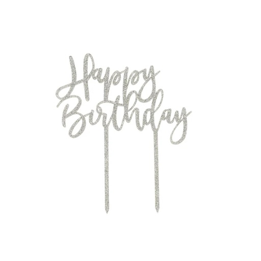 [P2.SPMO027] Cake Topper sil acrylic happy birthday