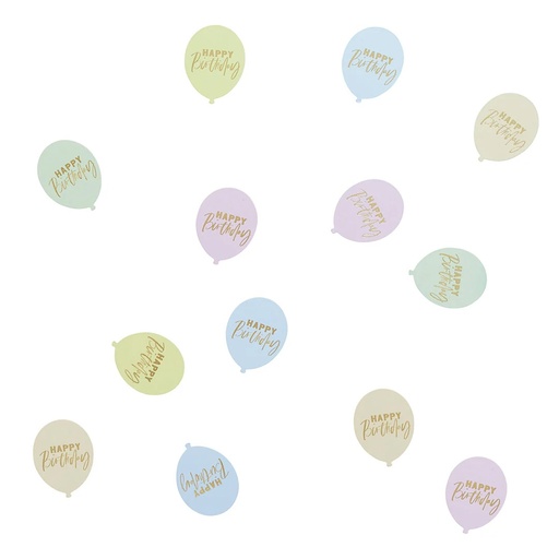 [P2.HBPP208] Table Scatter pastel happy birthday balloon shaped 10g