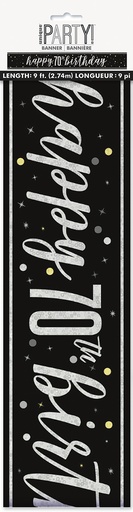 [P1.82266] Glitz Black Prism Banner 9ft 70s
